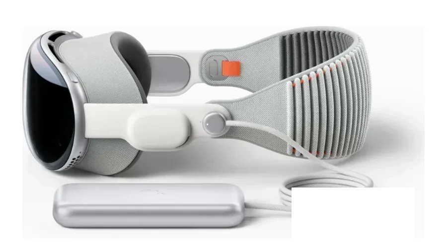 Apple Vision Pro headset in close-up