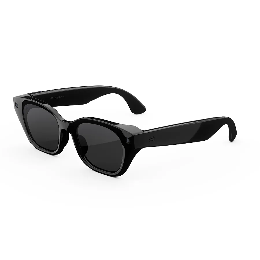 meta capri glasses Meta Capri in Classic Black met grijze Transitions-glazen, van links