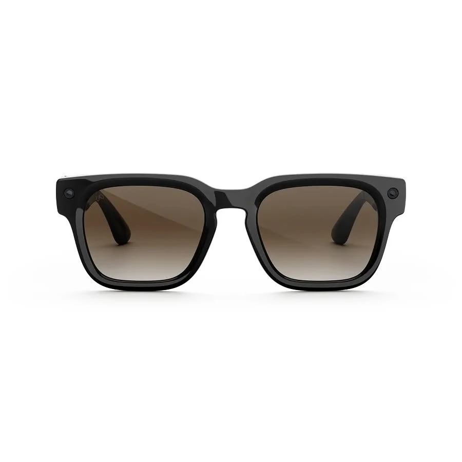 Meta Fury in Classic Black met Brown Gradient-glazen,... Meta Fury in Classic Black met Brown Gradient-glazen, recht van voren