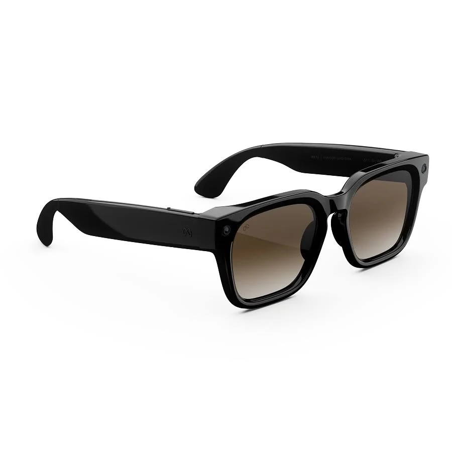 Meta Fury in Classic Black met Brown Gradient-glazen,... Meta Fury in Classic Black met Brown Gradient-glazen, van rechts