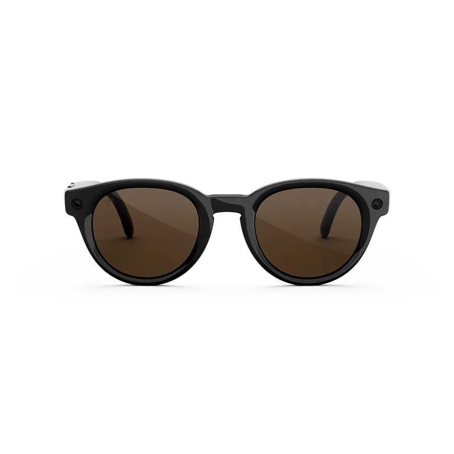 meta nova glasses Meta Nova, uitvoering Classic Black met bruine zonneglazen, recht van voren