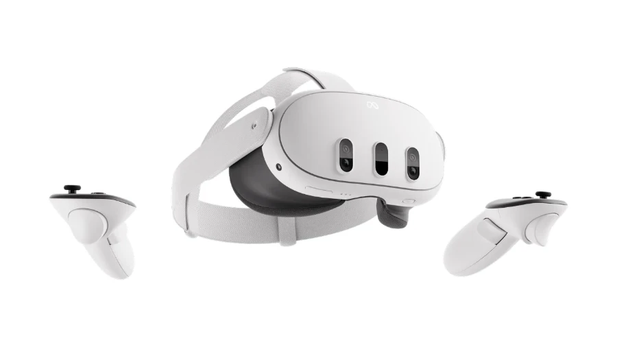 Meta Quest 3 VR bril met twee controllers