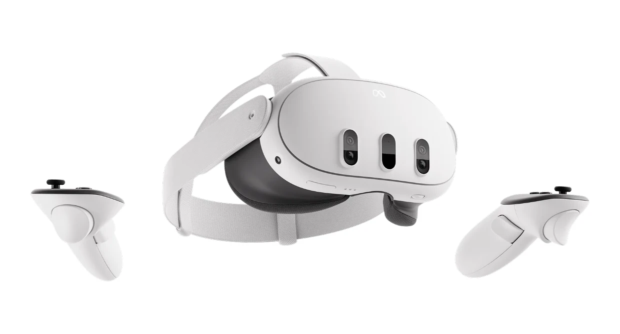 De Quest 3 met de Touch Plus-controllers