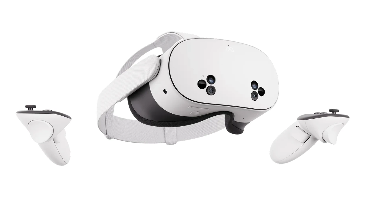 Meta Quest 3S met de twee Touch Plus-controllers
