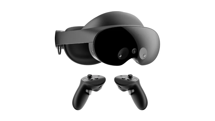 De Meta Quest Pro met de twee Touch Pro-controllers