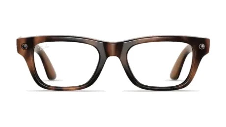 Meta Blayzer Optics in Havana met Clear-glazen, recht van voren
