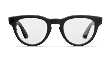 Ray-Ban Meta Headliner in Matt Black met Clear-glazen, recht van voren