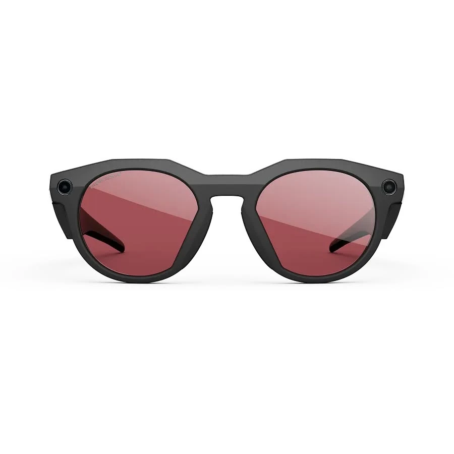 meta hstn Oakley Meta HSTN in Black met Prizm Dark Golf-glazen, recht van voren