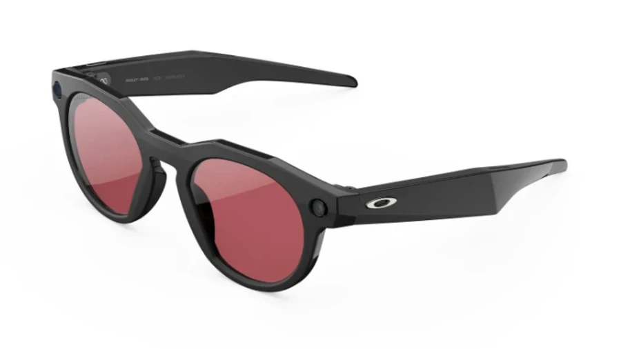 Oakley Meta HSTN in Black met Prizm Dark Golf-glazen, van links