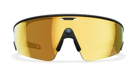 Oakley Meta Vanguard in Black met Prizm 24K-glazen, recht van voren